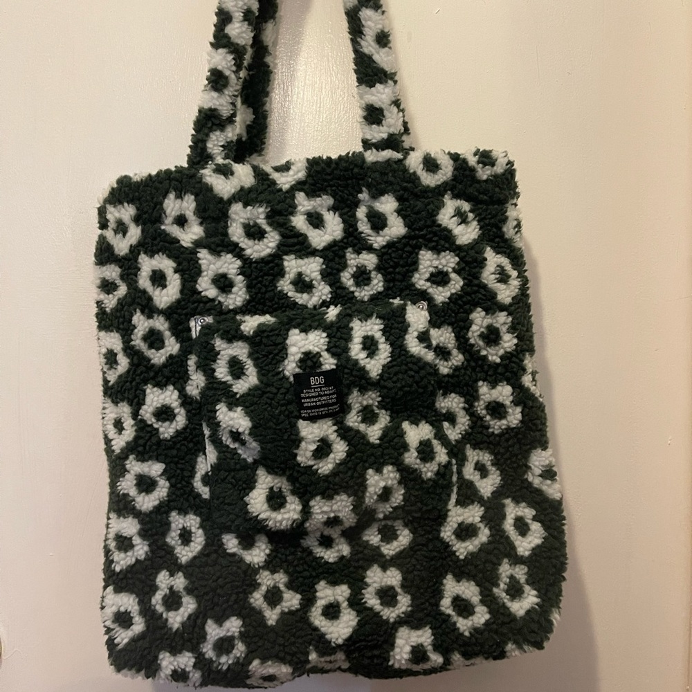 BDG Printed Fleece Tote Bag